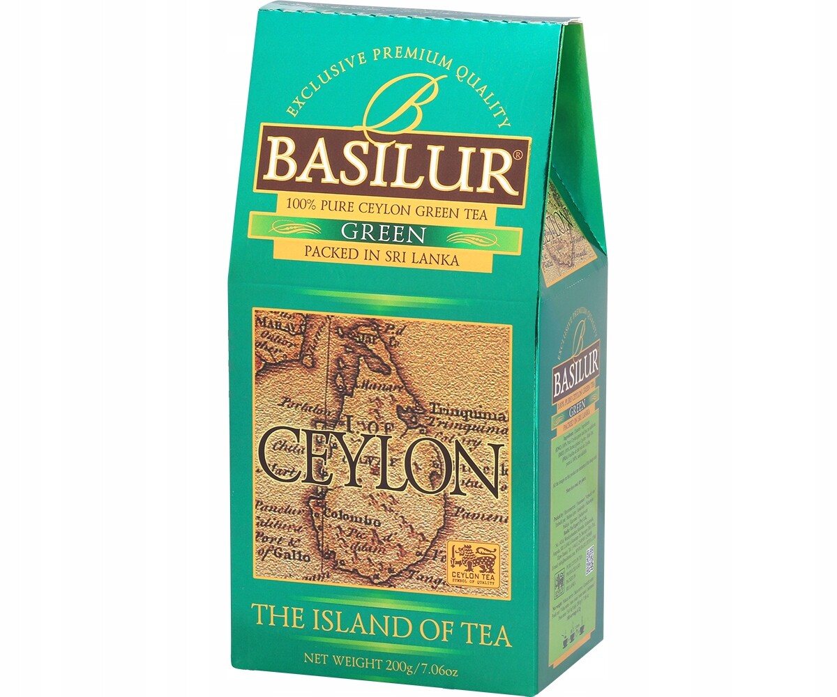 Čaj Zelený cejlonský Yh listový Velké Balení Basilur 200 g
