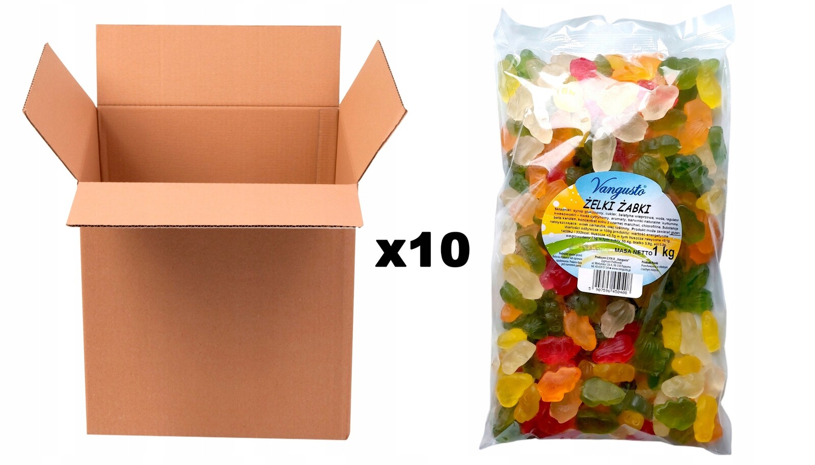 Želé Bonbony Vangusto 10x1kg Žabky