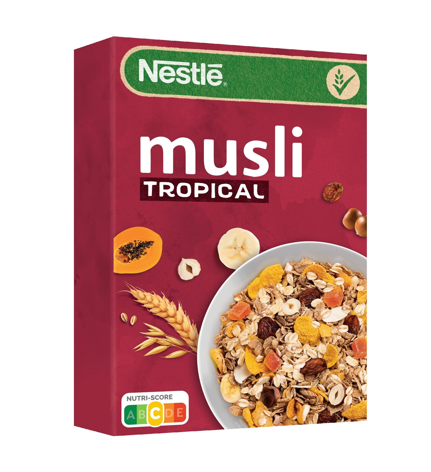 5x Nestle Musli Tropical Vločky ovoce a ořechy 350 g