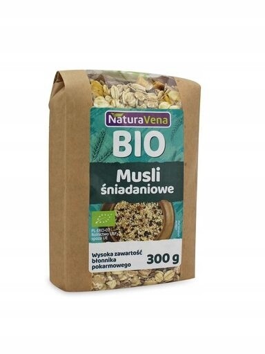 5X Snídaňové Musli Bio 300 g Naturavena