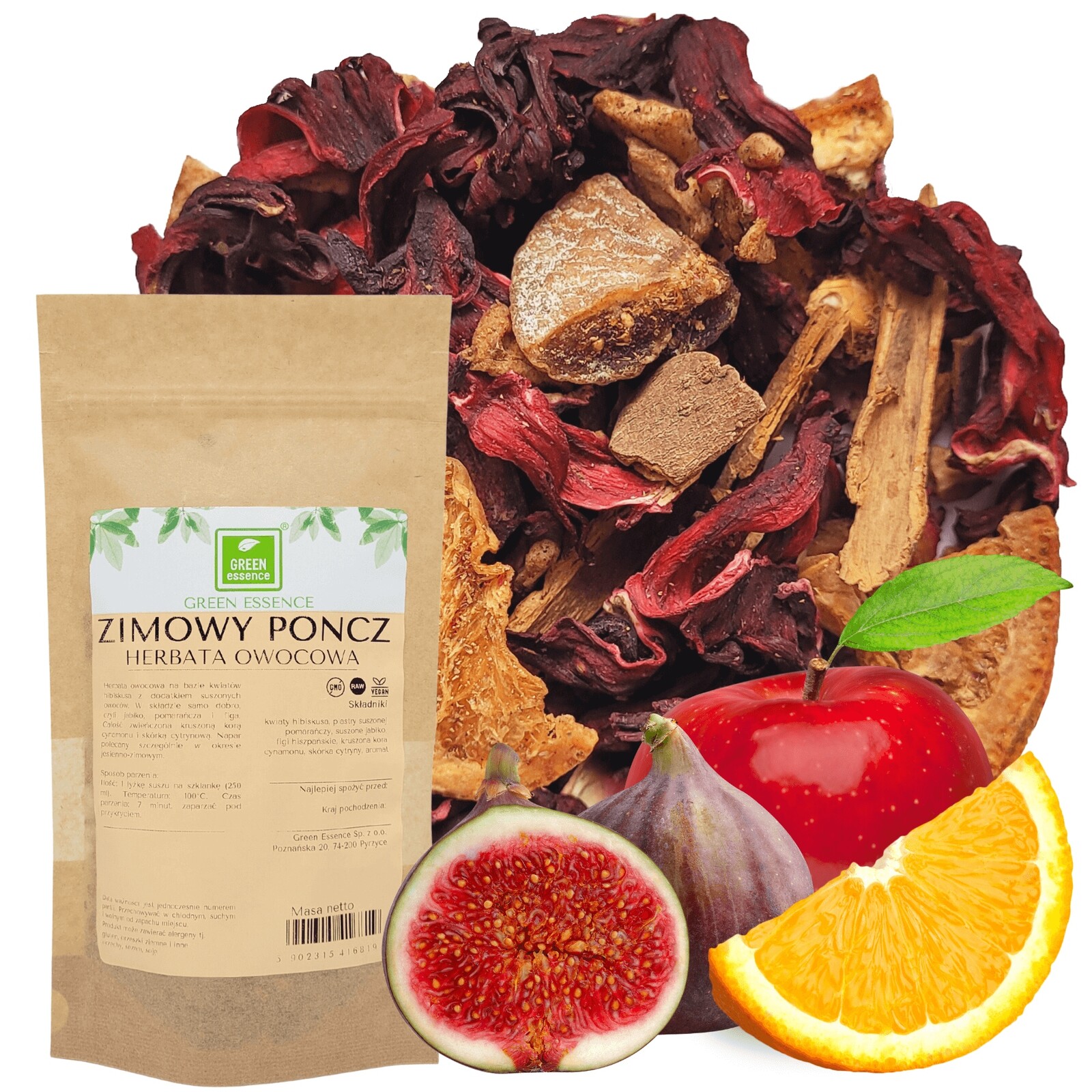 Čaj Zimní punč 50 g ibišek pomeranč jablko fíky skořice