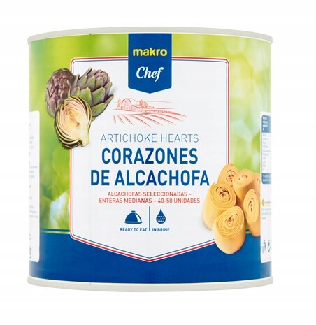 makro Chef Artyčoky celé srdce 40-50 2,5 kg