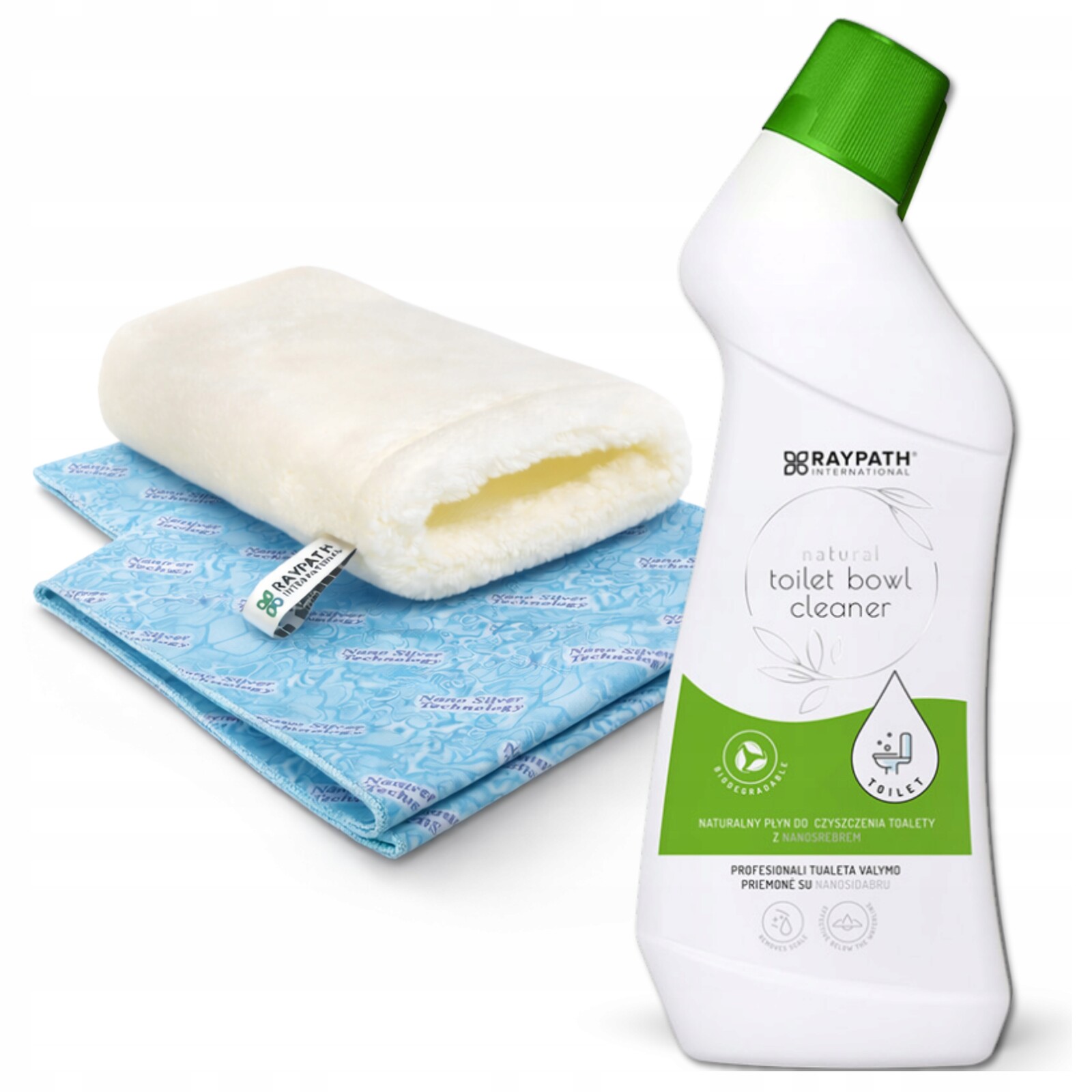 Raypath Sada na úklid koupelny Tekutina na toaletu Čistič Rukavice
