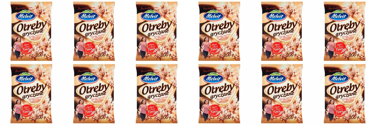 12 x 200 g Melvit Pohankové otruby pražené Karton