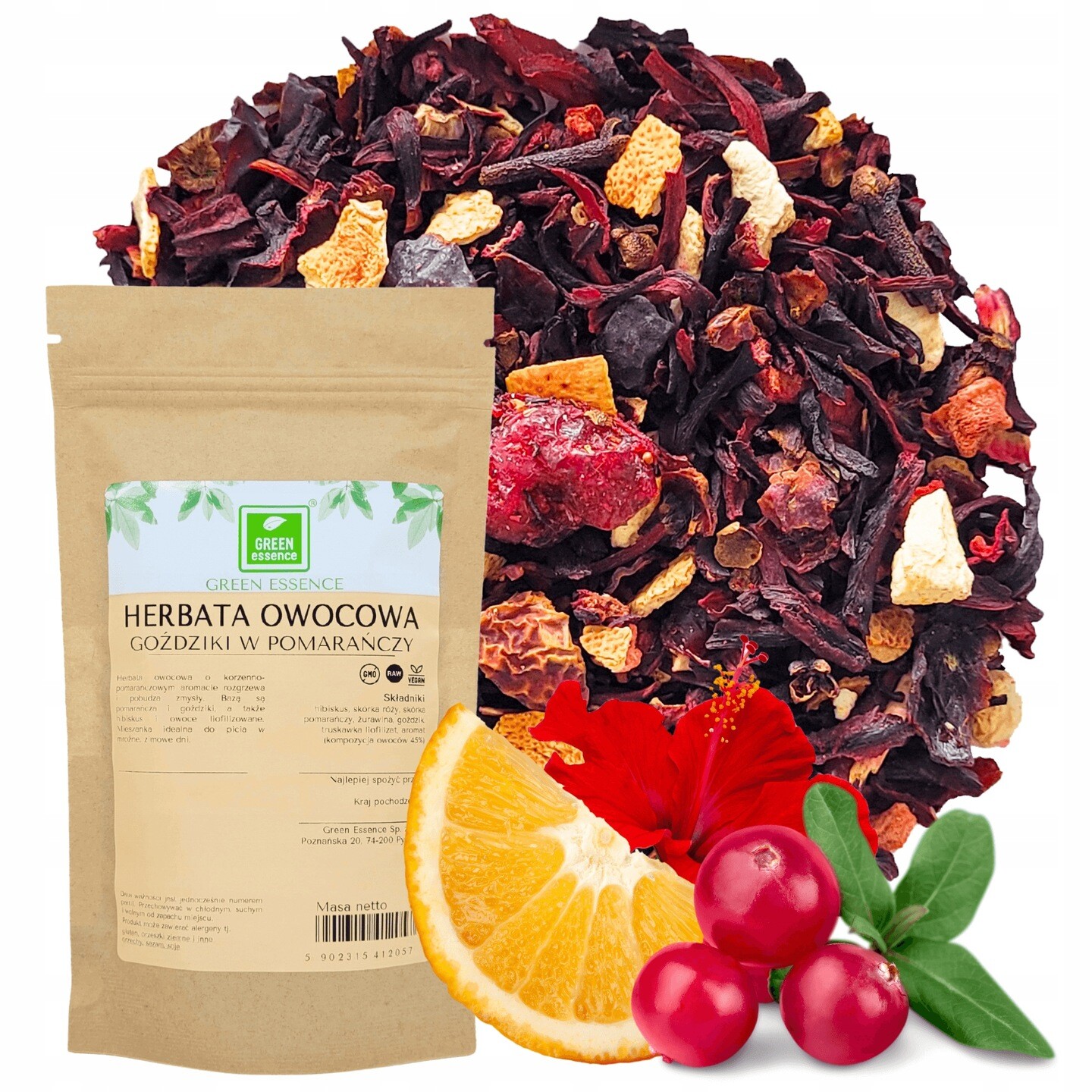 Green Essence Čaj čaj Hřebíček v pomeranči 50 g kořeněná vůně