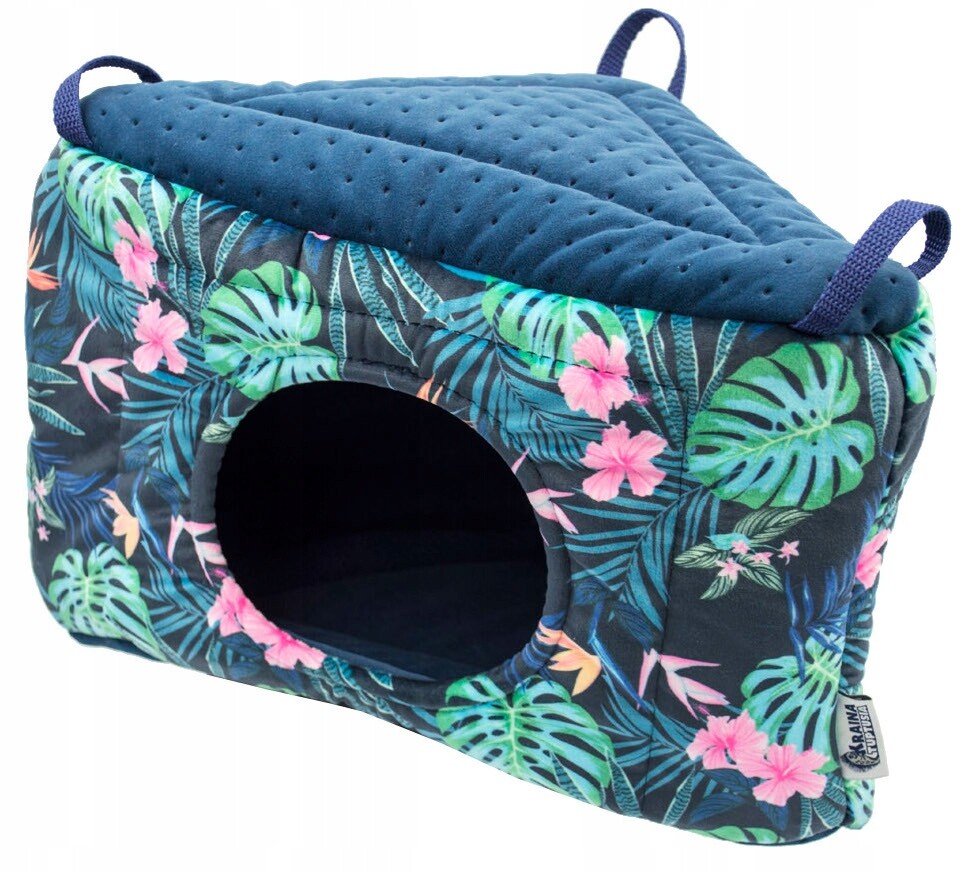 Rohový Domeček Budka Pelíšek Tropický Les Pro Hlodavce Morčete