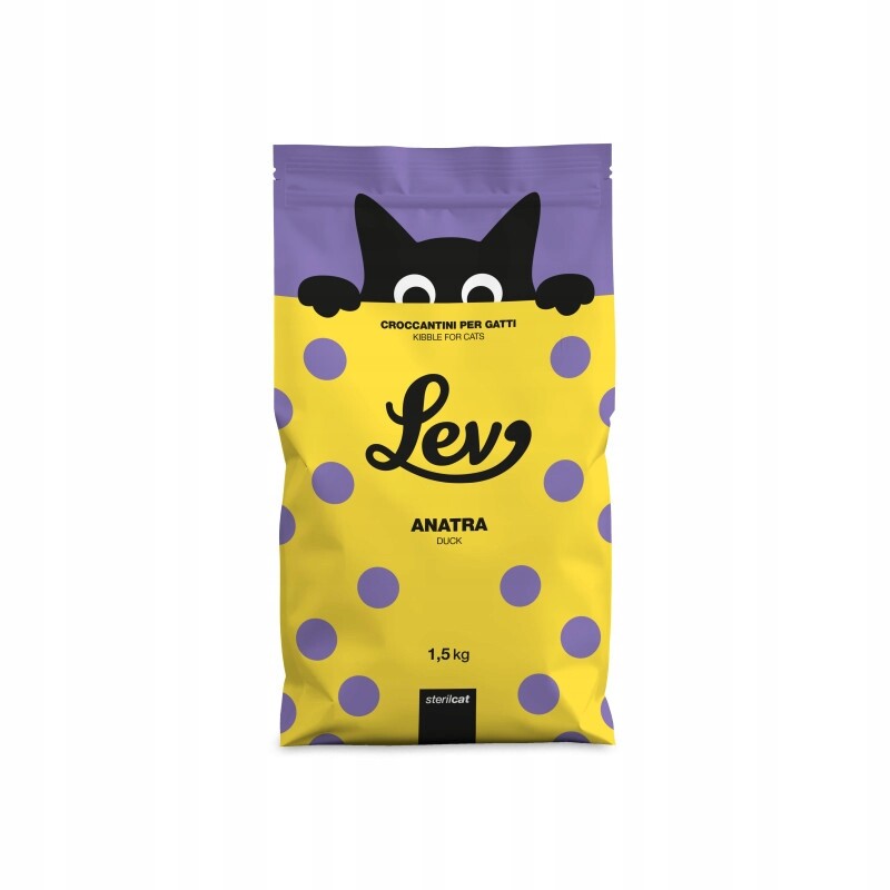 Krmivo Suché Lev Sterilised Kachna 1,5 kg