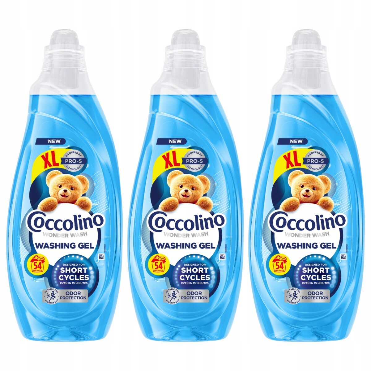 Sada 3x Coccolino XL Wonder Wash Odor Protection Gel na praní 54 praní