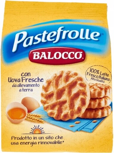 4x Křehké sušenky Pastefrolle 700 g Balocco italské velké balení