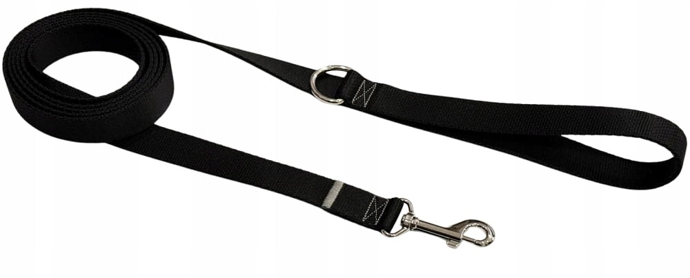 Vodítko pro psa tradiční 2,5 cm černá Zepnij XXXXL 10 mb