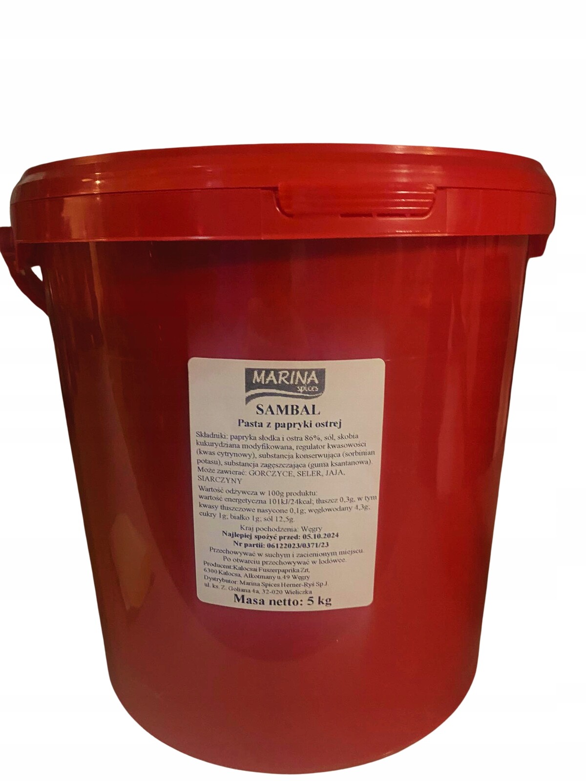 Sambal – pasta z chilli papriček 5 kg