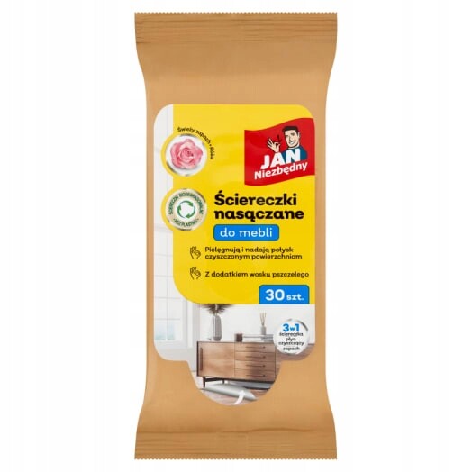 5 x Jan Niezbędny Namočené utěrky na nábytek 30 ks