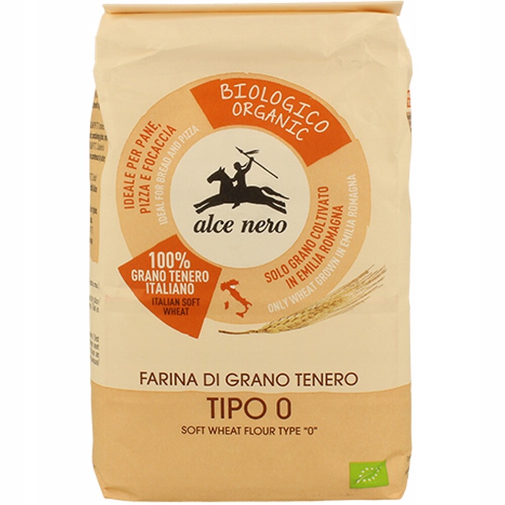 4x Alce Nero Pšeničná mouka 1 kg