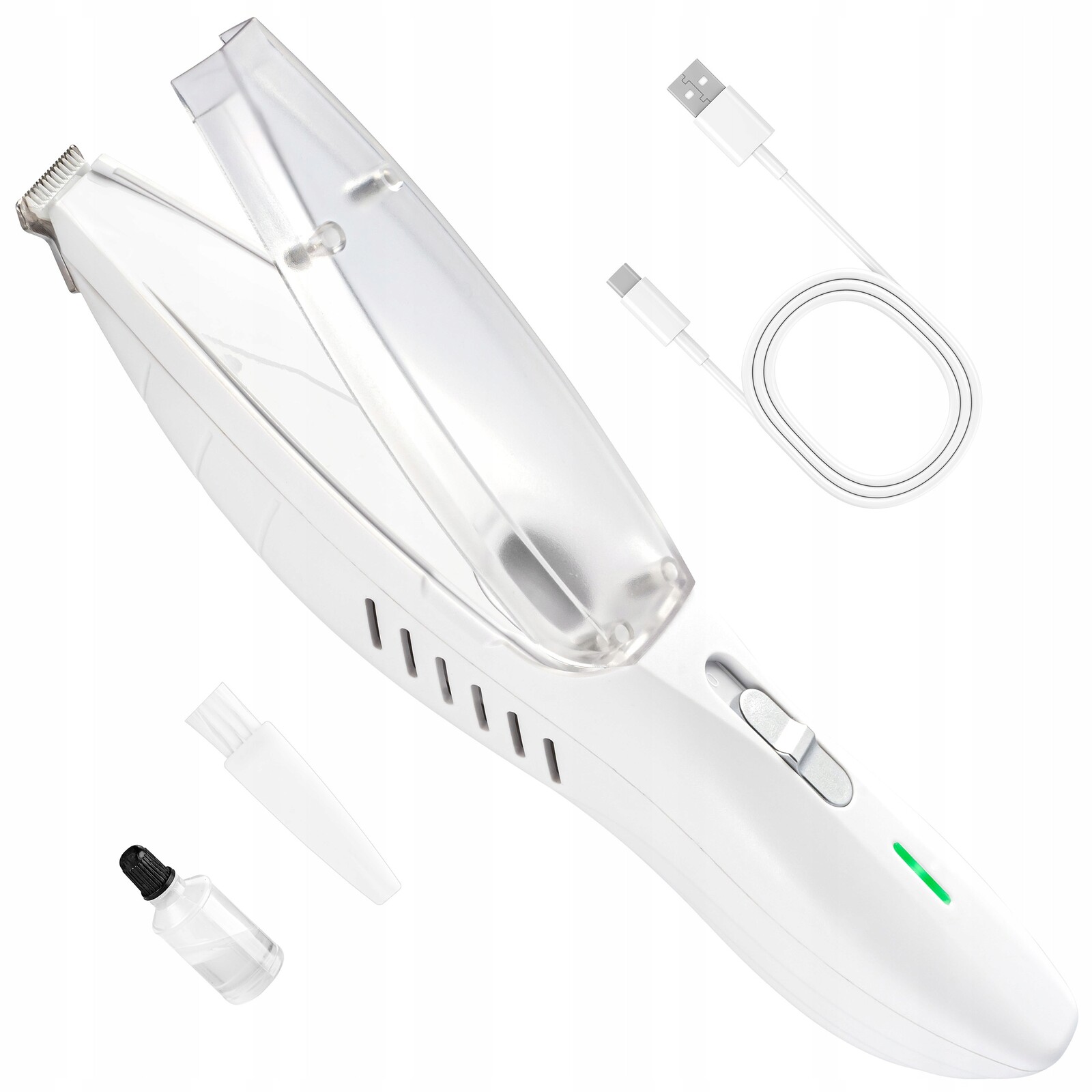 Zastřihovač pro psy s Vysavačem Bezdrátový strojek na srst kočky