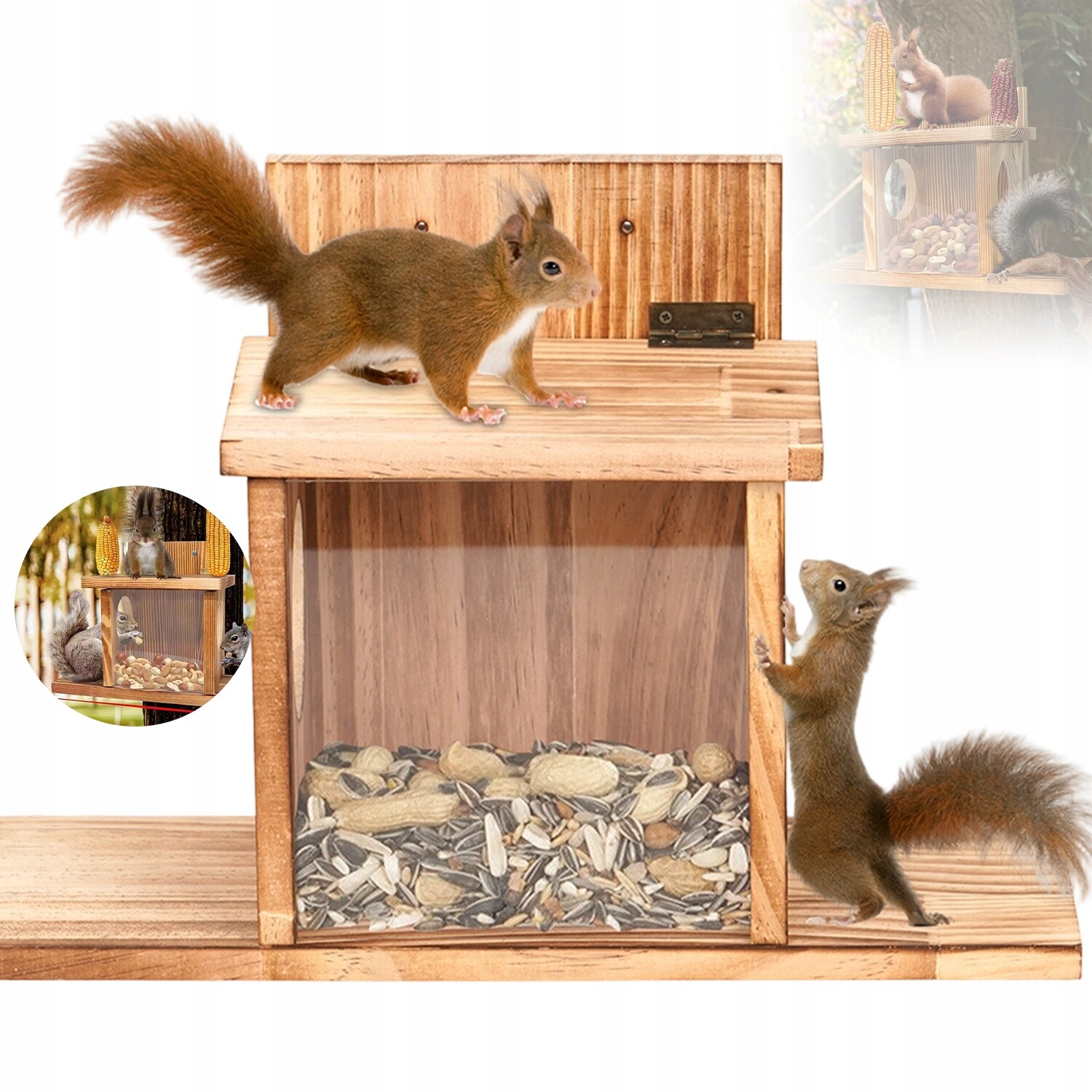 Krmítko Pro Veverky Do Pozorovací Zahrady Dárek Pro Děti S Podavačem