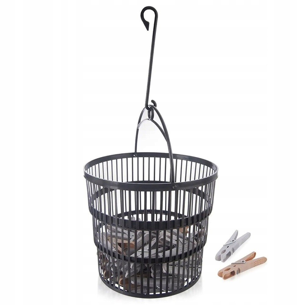 Kolíčky na prádlo v skládacím košíku 50 ks