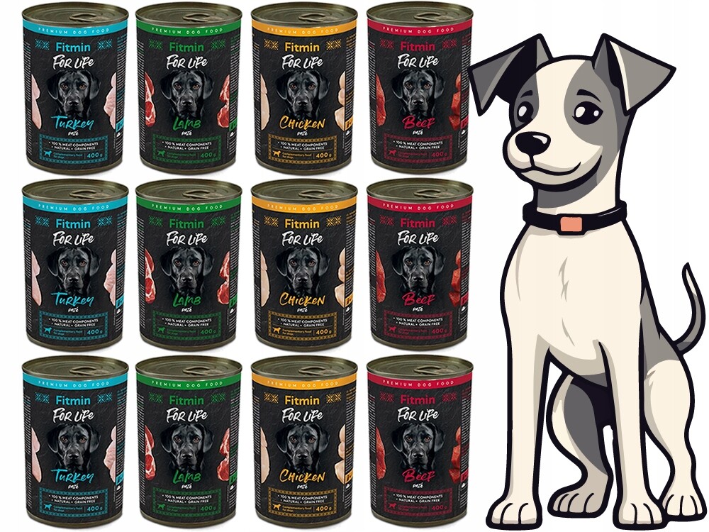 Fitmin Vlhké Krmivo Pro Psa MIX Chutí 12 x 400 g