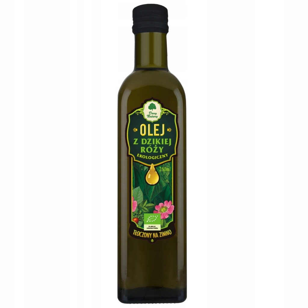 Eko šípkový olej 250 ml – Dary Natury (lisovaný za studena)