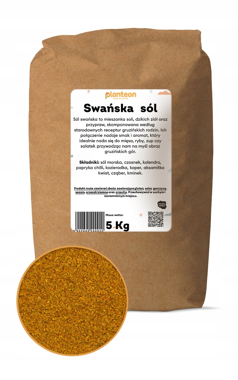 Svanská sůl 5 kg koření univerzální směs svanská gruzínská