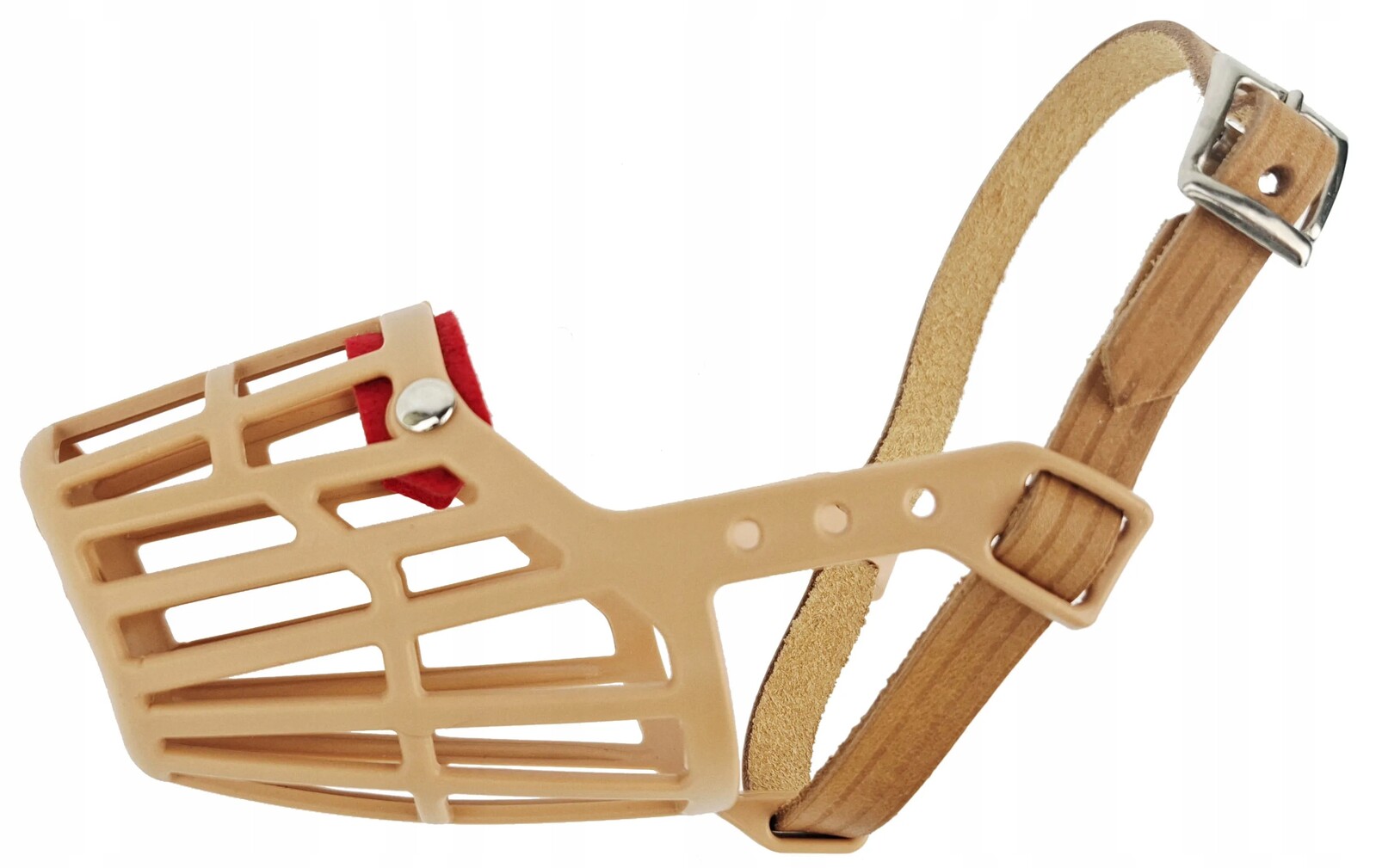 Plastový náhubek pro psa Lehký a odolný Champion 2 (XS-16 cm/4,5 cm) Příroda