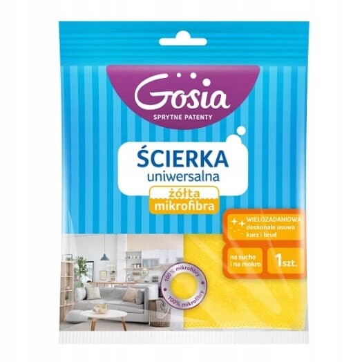 5 x Gosia Utěrka Žlutá Mikrovlákno