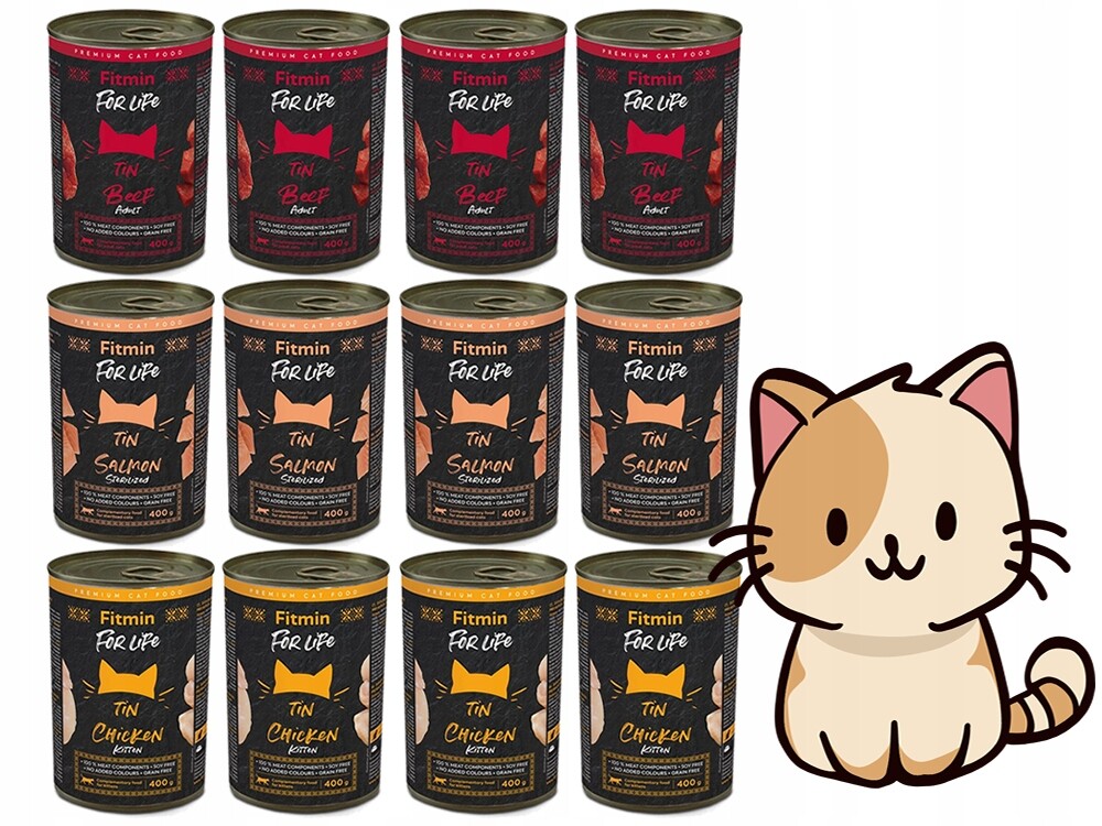 Fitmin Mokré Krmivo Pro Kočky 12 x 400 g