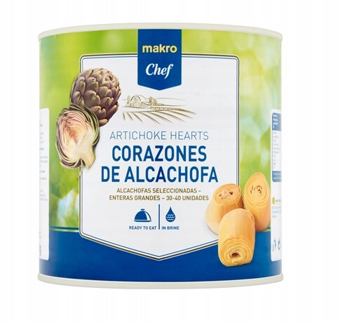 makro Chef Artyčoky celé srdce 30-40 2,5 kg