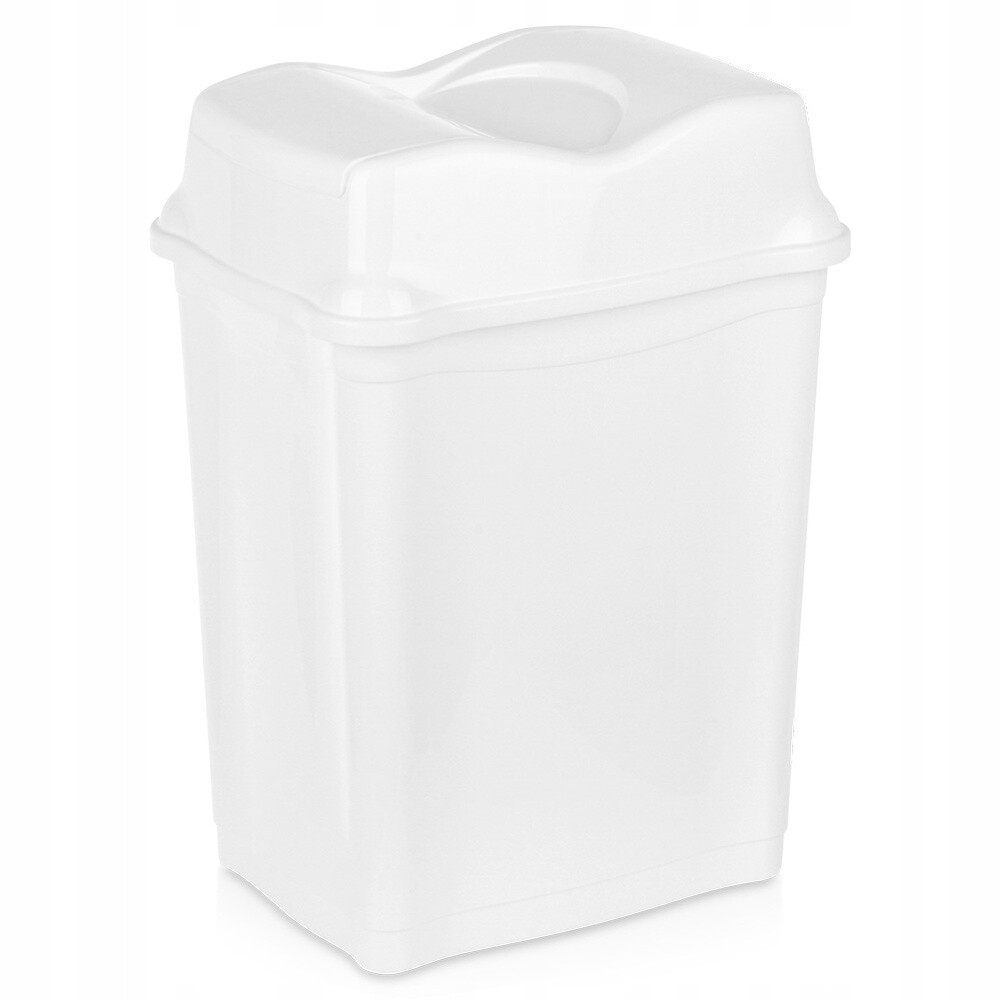 Odpadkový Koš Plastový Bílý, Tříděný 28 L