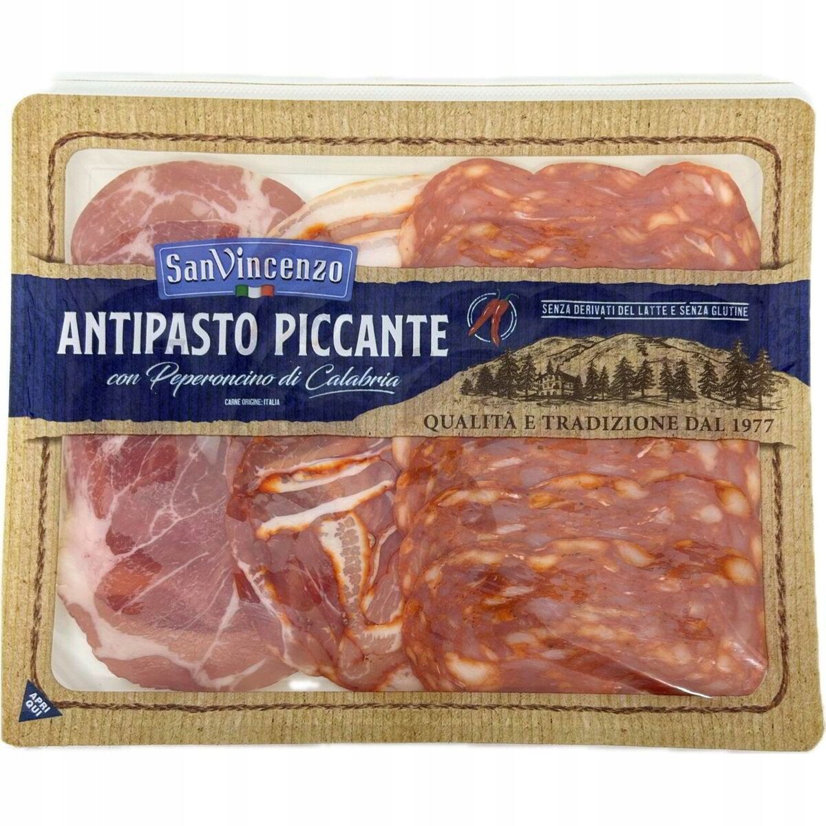 4x Pikantní směs Antipasto Silano Misto 100g San Vincenzo