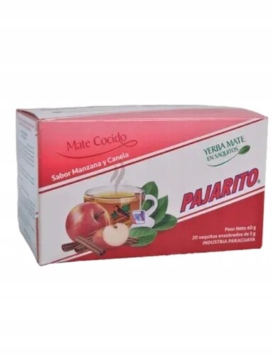 Pajarito v sáčcích – jablkovo-skořicová 20x3 g