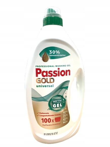Passion Gold Univerzální Gel na praní všech tkanin 4 l 100 praní