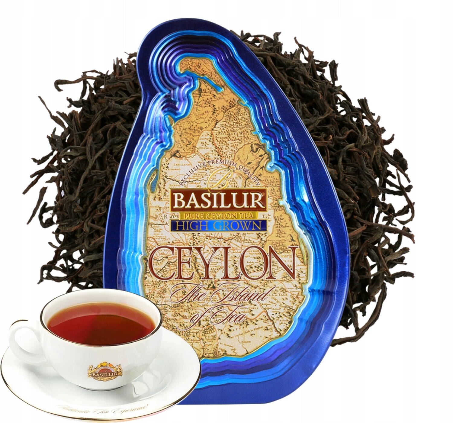 Basilur High Grown čaj Černý 100 g listů OP1 Plechovka