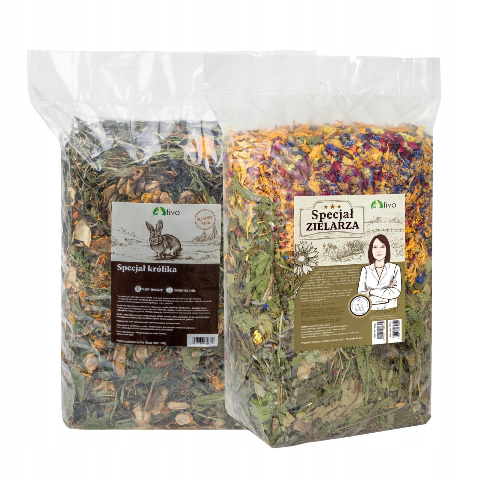 Sada pro králíka Tivo králičí specialita 1 kg bylinková specialita 1 kg