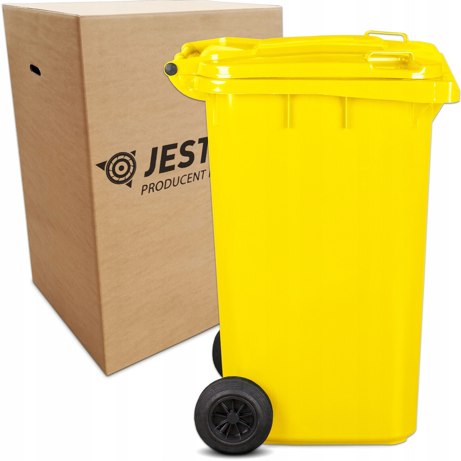 Nádoba, kbelík, kontejner z plastu Jestic 240 l žlutá