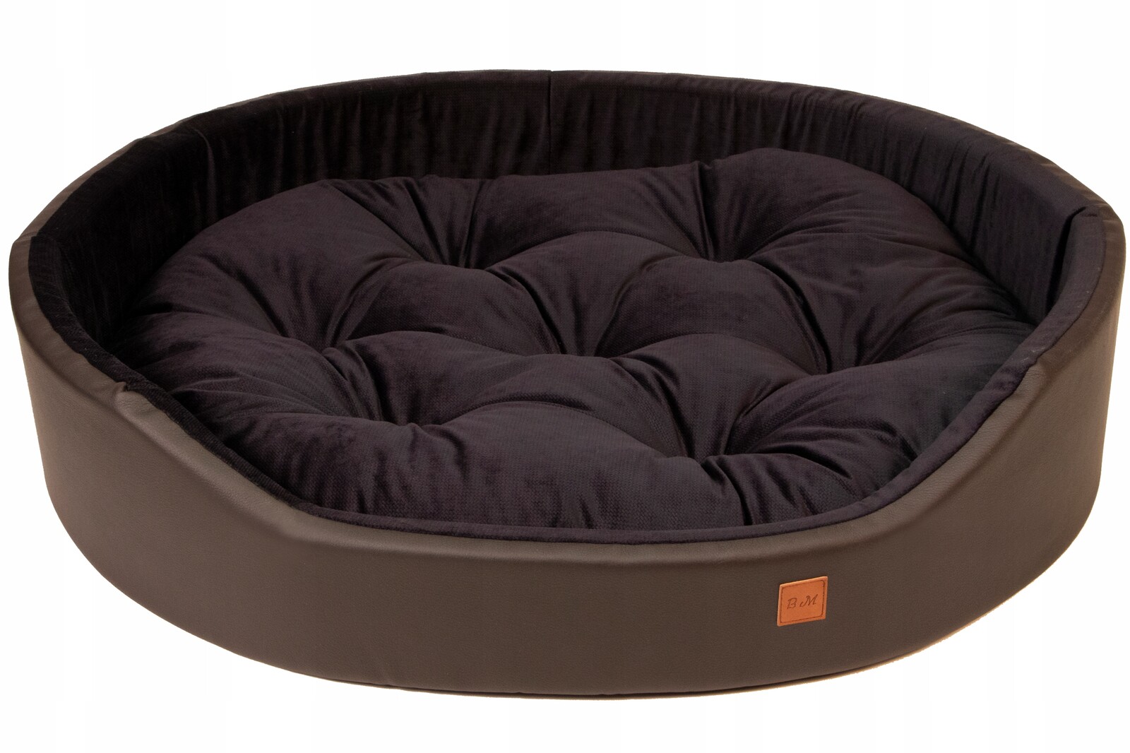 Pelíšek z Eko Kůže pro psa kočku Velikost Xl-eko Hnědé