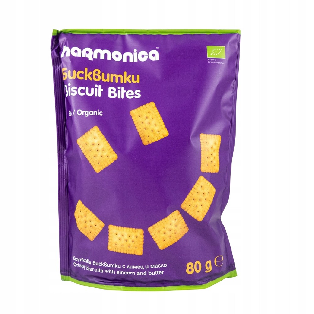 4x Harmonica Máslové sušenky z jednozrnky Bio 80 g