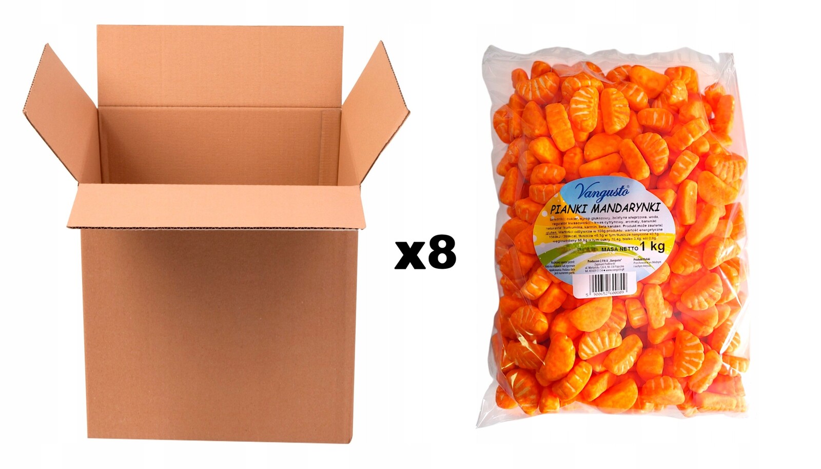 Pěny Vangusto 8x1 kg Mandarinky