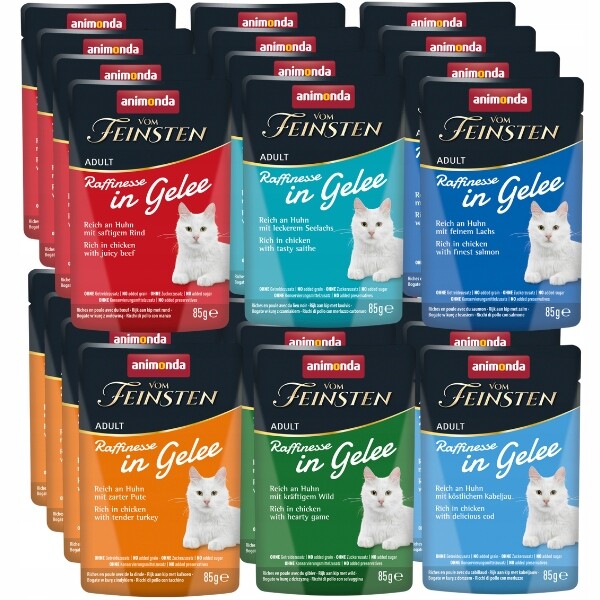 Vlhké krmivo pro kočky Animonda kapsička 85 g mix chutí sada 24 ks