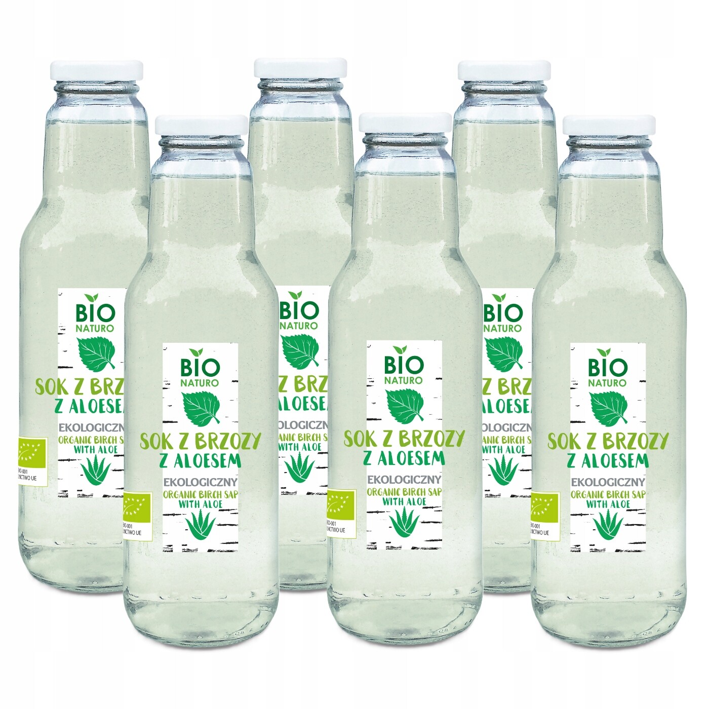 6 x Šťáva z břízy s aloe vera Bio Ekologická Přírodní 750 ml BioNaturo