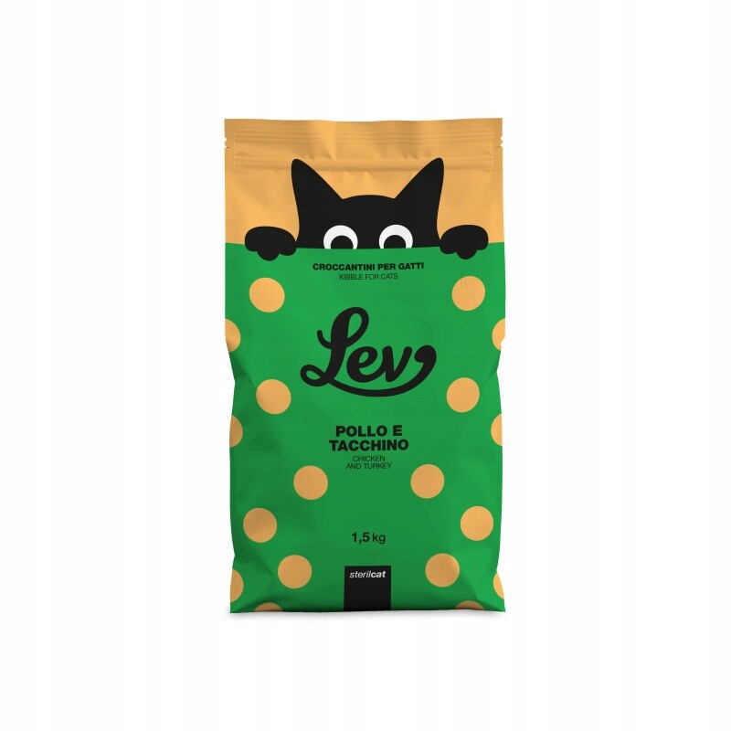 Lev Sterilizované suché Krmivo pro kuře a krůtu 1,5 kg