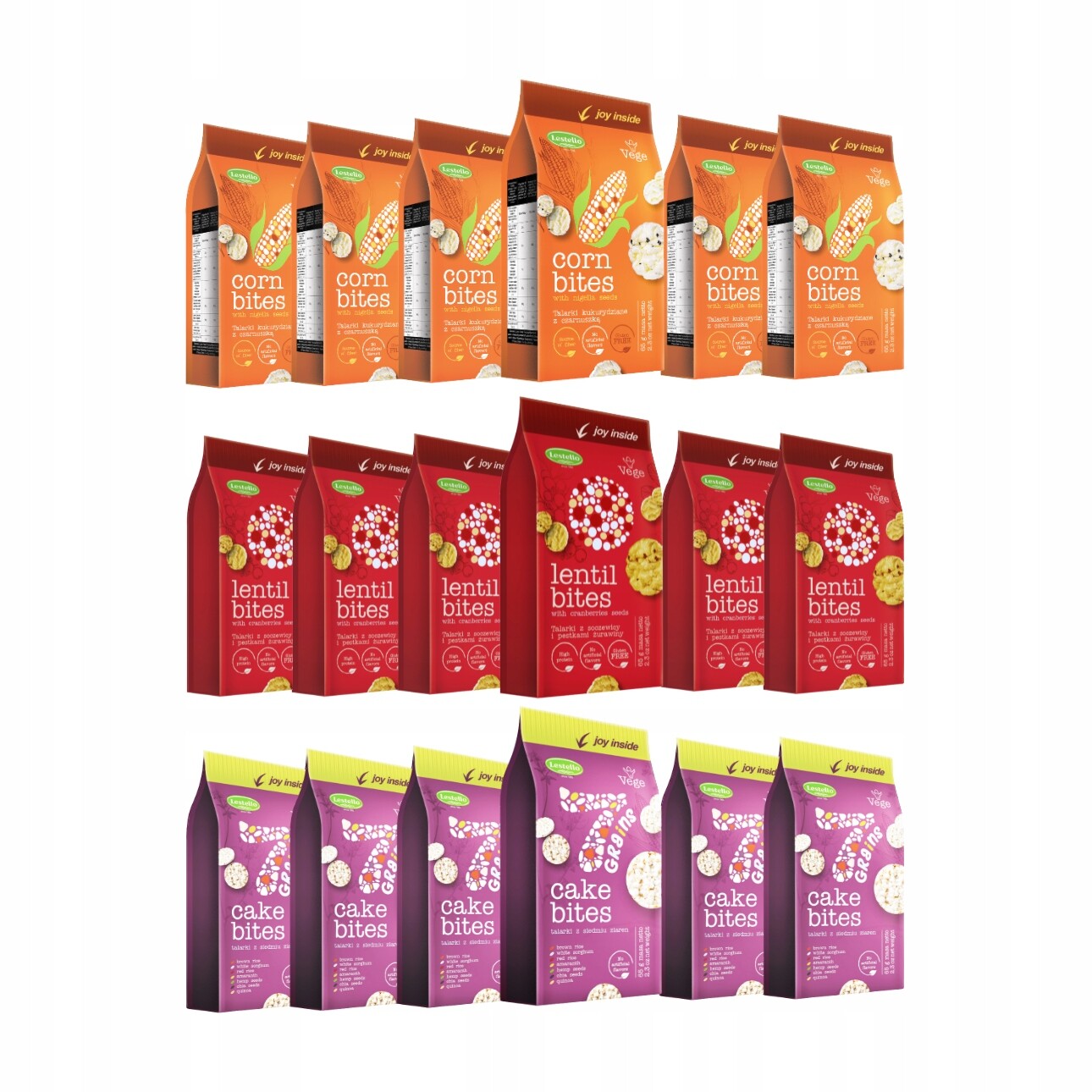 Sada talířků Lestello 6x3 Příchutě Mix Křupavé Mini Oplatky Svačinka