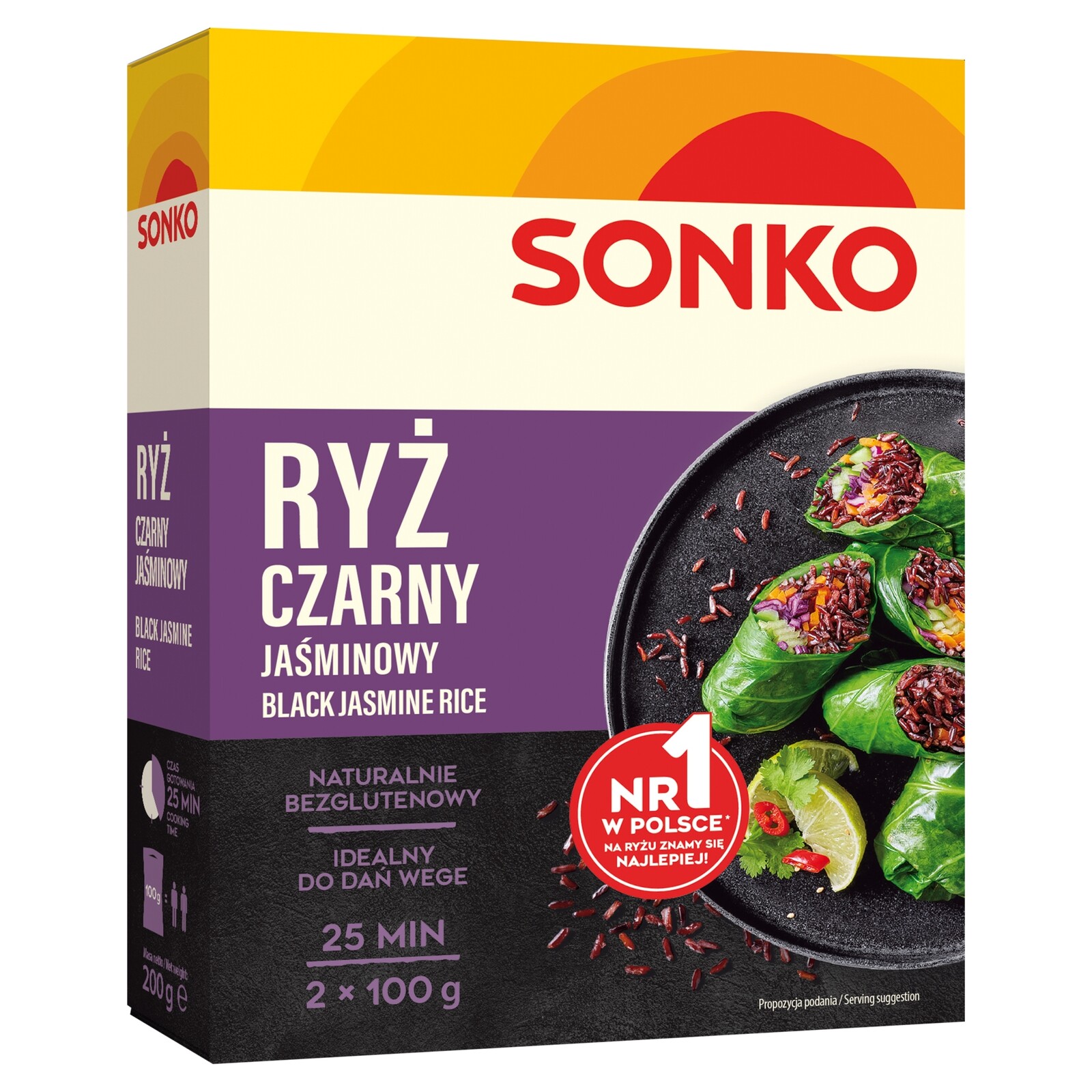 5x Sonko. Jasmínová černá rýže 2x100 g.
