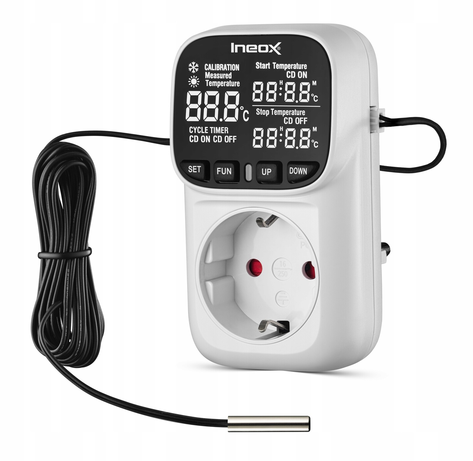 Elektronický termostat Regulátor teploty Programátor Ineox TE-01