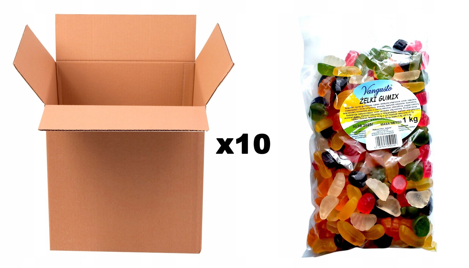 Želé Bonbony Vangusto 10x1 kg Gumix