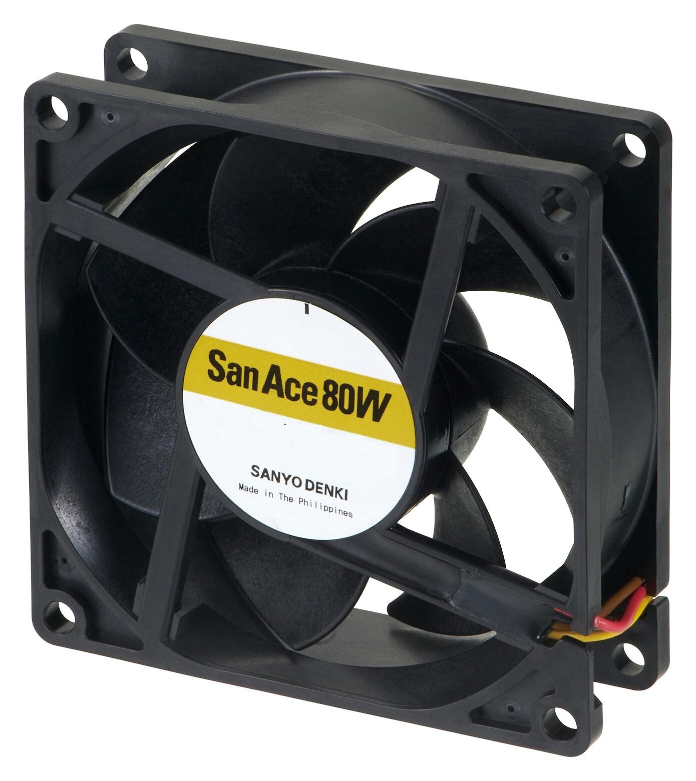 Sanyo Denki 9Wpa0812P4G001 Axial Fan, 81.9Cfm, 54Dba, 8.52W, 12Vdc