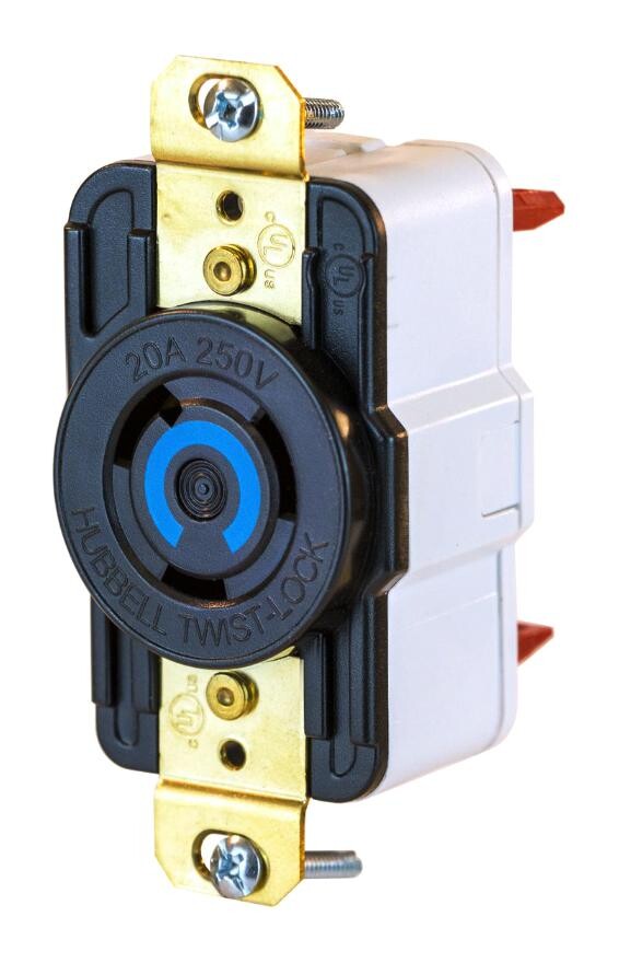 Hubbell Wiring Devices Hbl2320St Connector, Nema L6-20R, 20A, Black