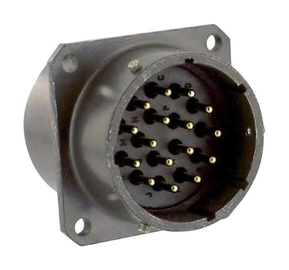 Amphenol Industrial Ptb-20-16Ps Cir Conn, Thru Bulkhead Rcpt, 16Pos