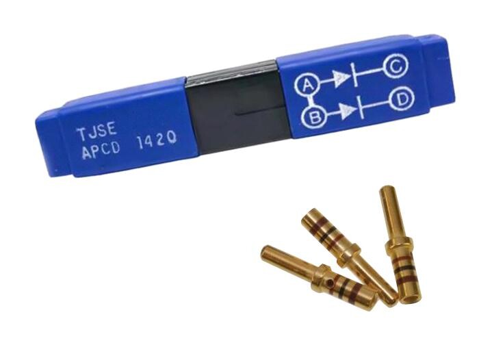 Amphenol Pcd Tjse20707 Electronic Splice, 4Pos, Size 20