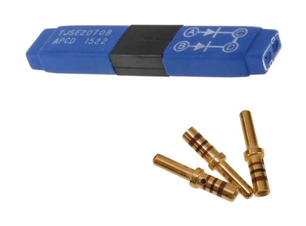 Amphenol Pcd Tjse20708 Electronic Splice, 4Pos, Size 20