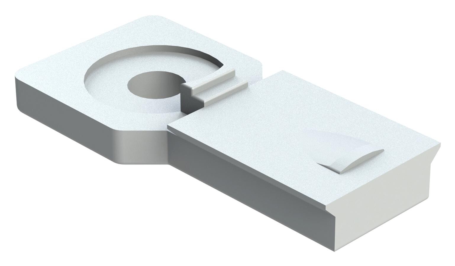 Amphenol Sine/tuchel At11-027-0805 Mounting Clip, Thermoplastic, Grey